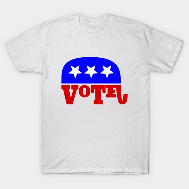 Vote Republican Elephant T-Shirt by mailboxdisco